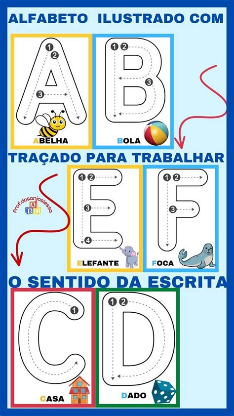 alfabeto com setas - alfabeto manuscrito para imprimir